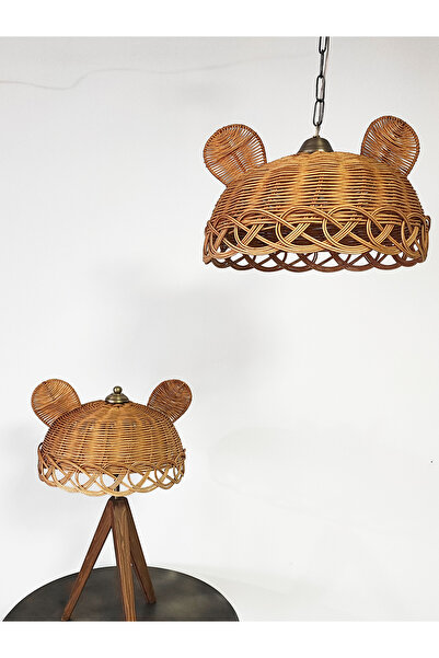 Turkish Belkıs Rattan Rattan Bambu Hasır Makrome Sarkıt Avize Abajur