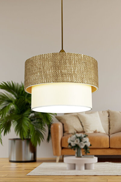 Eslight Jüt Hasır Sarkıt Avize EJ58