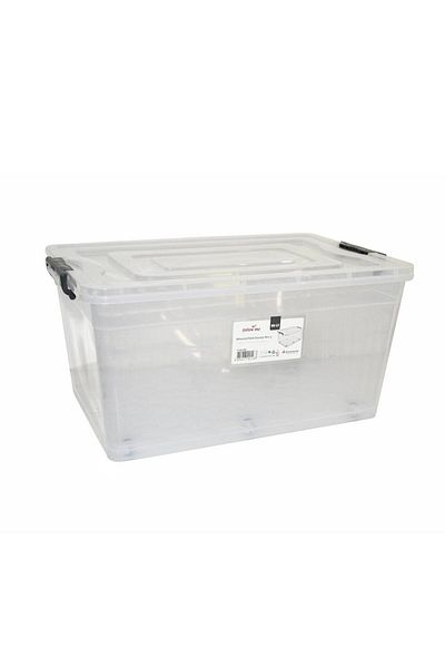 Generic 50L Multipurpose Plastic Storage Box with Wheels