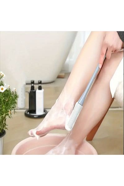 VENTURA STORE Ergonomic Long Handled Silicone Foot Peeling Brush
