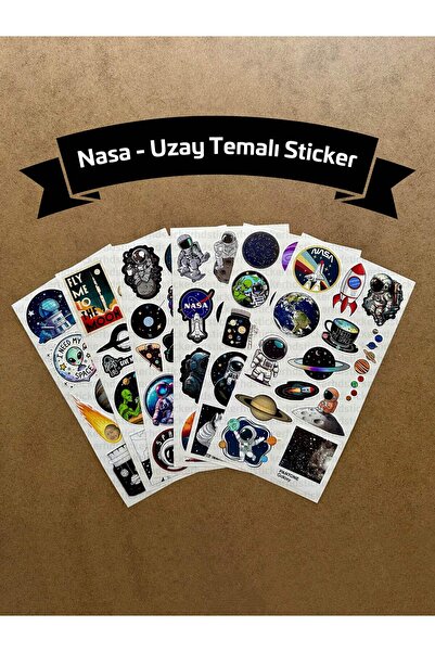 hdsticker مجموعة ملصقات ناسا الفضائية 73 قطعة - بطابع صاروخ كوكب رائد الفضاء