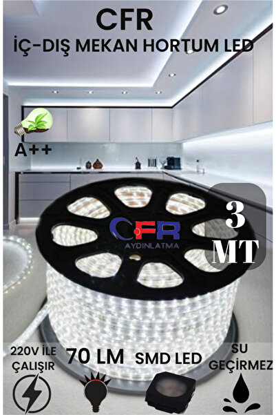 CFR Hortum Esnek Şerit Led Beyaz,mavi,yeşil,amber,günışığı Rengi /1,2,3,4,5,10,15,20,25,30,50,100 MT