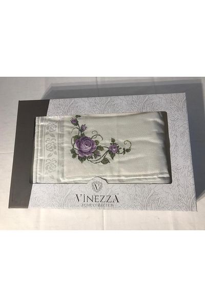 Vinezza Home Collection Dowry 6 Piece Rose Embroidered Etamine Prayer Rug Set Bundle Set