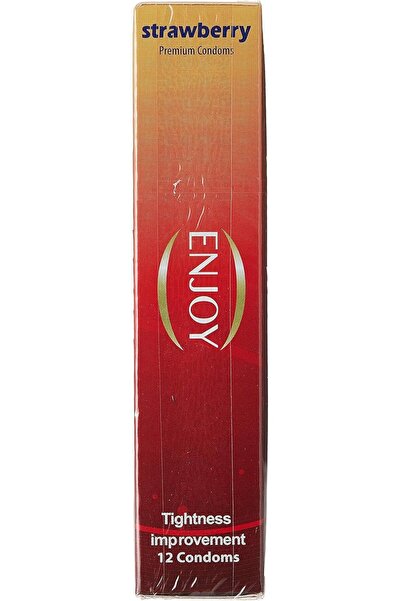 Enjoy Luxury Strawberry Condoms, 12 Pieces
