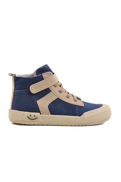 AYAKMOD Pantofi sport pentru copii unisex cu velcro albastru bleumarin 7465 F