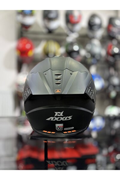 AXXIS HAWK SV EVO MAT SİYAH ( ŞEFFAF VİZÖRLÜ )