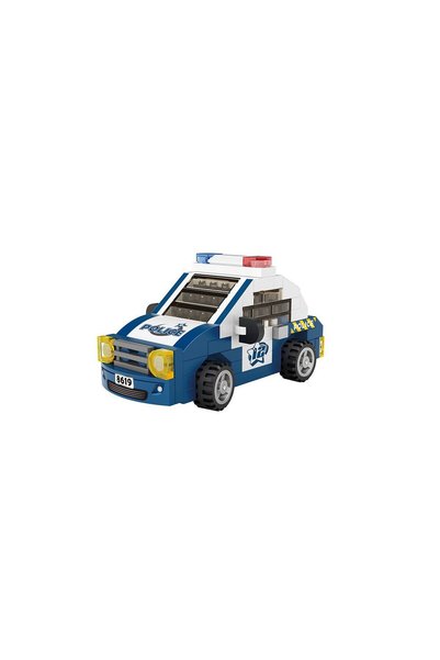 Depomiks Avm 140 Pieces Police Car Block Toy Mini