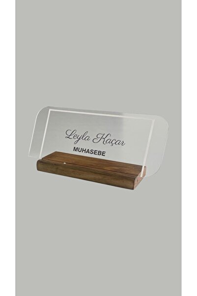 Hediyelen Kişiye Özel Masa Üstü İsimlik Pleksi