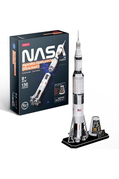 Cubic Fun - Puzzle 3D Nasa - Apollo Saturn V 136 Piese