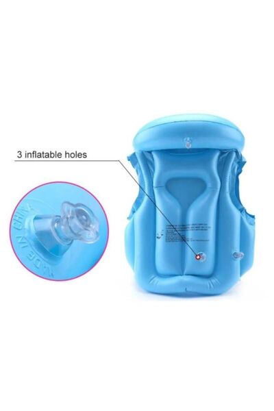 Janva 9-13 Yaş Çocuklar Için Şişme Havuz Ve Deniz Can Yeleği, Yüzme Öğrenme