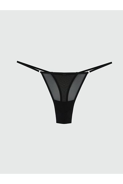 LC Waikiki Lcw Dream Black Plain Fancy Thong Panties