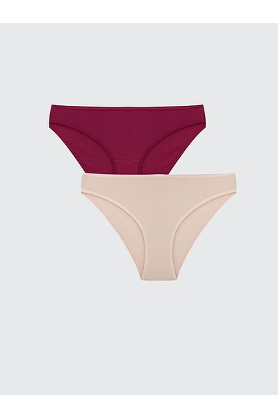 LC Waikiki Lcw Young Pink Plain Bikini Panties 2 Pack