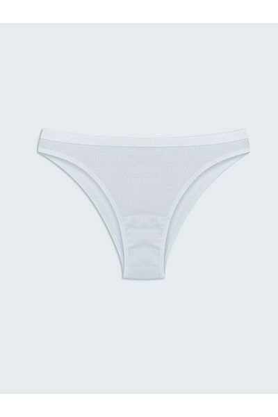 LC Waikiki Lcw Young White Plain Brazilian Panties