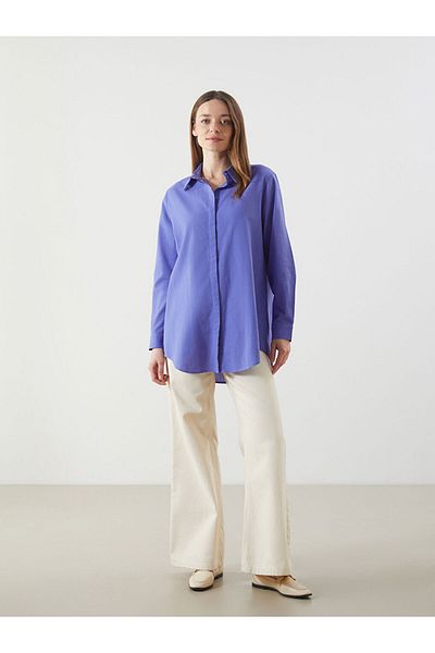 LC Waikiki Lilac Plain Women's Shirt Tunic