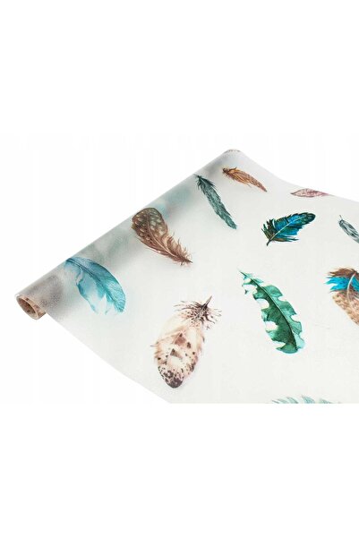 d-c-fix 334-0038 Rengarenk Kuştüyü Desen Statik Cam Folyo (45CM X 1MT)