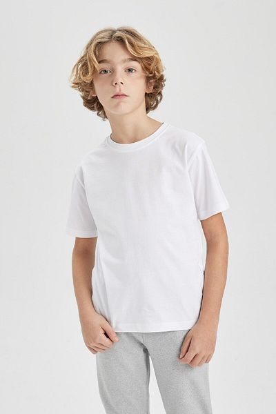 DeFacto Chlapecké tričko Crew Neck Basic s krátkým rukávem K1687a624sm