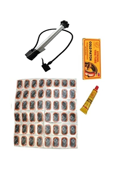 abnturk Bisiklet Tamir Yama Set Küçük Zimpara,pompa