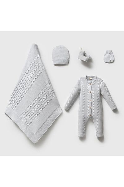 Nipperland 5-Piece Gots Certified Organic Set Blue