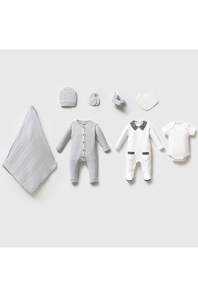 Nipperland Como 8-Piece Knitwear Set Blue