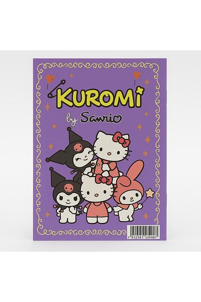 Bambus Home Carte cu autocolante cu caractere Kuromi 24 * 17 cm 16 pagini Design special Carte cu autocolante colorate Seria Kuromi