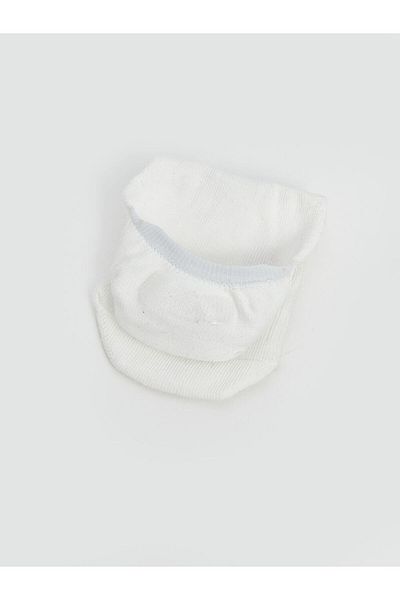 LC Waikiki Lcw Dream White Embroidered Women's Ballerina Socks 3-Pack
