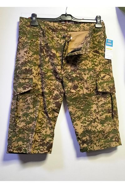 BeyzDenim Bordolu Camouflage Capri Shorts Bermuda Large Size Oversized