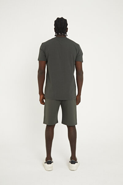 KAPHONE Men's Plain Shorts Tshirt Bottom Top Set