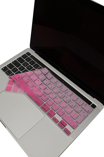 Mcstorey Arapça Klavye Macbook Pro Kılıf Klavye Koruyucu 13inç M1 M2 A2289 A2251 A2338 A2141 Uyumlu Gradient