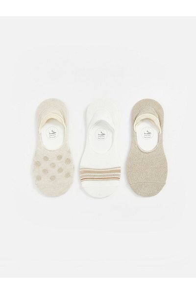 LC Waikiki Дамски чорапи с шарки, 3 чифта, нови за сезона - S58966Z8