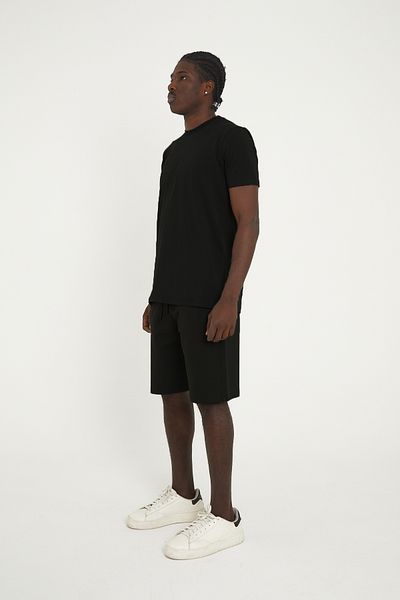 KAPHONE Men's Plain Shorts Tshirt Bottom Top Set