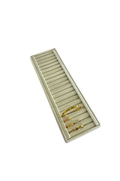 MeGass Dekor Εγχώριας παραγωγής Suede Fabric Cream Χρώμα 35/11 cm Σφιγκτήρας-βραχιόλι Βάση οθόνης