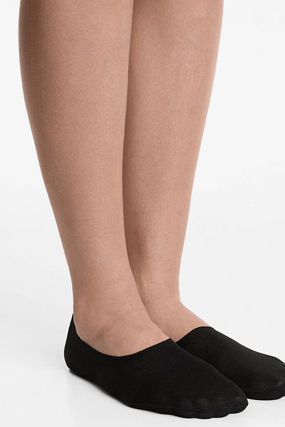 Oysho 2 pairs of high cut cotton blend invisible socks