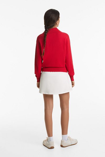 Oysho Knit sweater with a polo collar