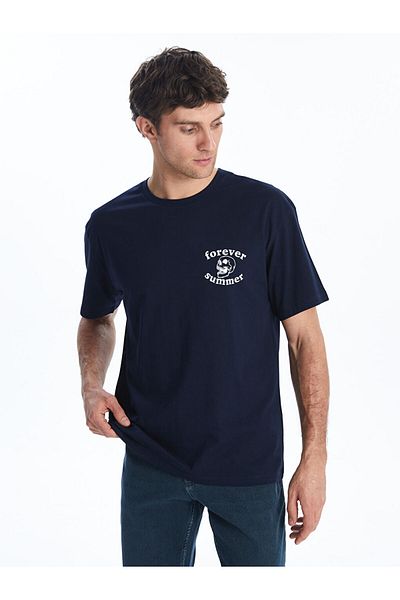 LC Waikiki Ανδρικό Tisort με στάμπα Crew Neck New Season - S5J597Z8