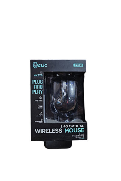 Blic Bwm5 Wireless 2.4 Beyaz Optik Kablosuz Mouse Renk Seçenekleriyle