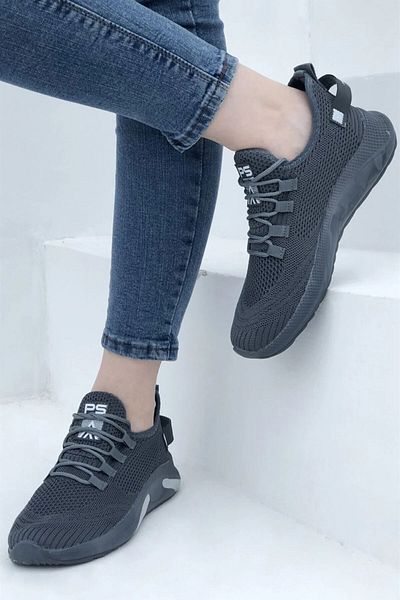 Gob London Women's Sneaker Casual Comfortable Lace-Up Mesh Knitwear Sports Shoes 1021-101-0014