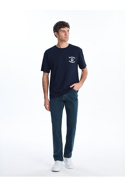 LC Waikiki Ανδρικό Tisort με στάμπα Crew Neck New Season - S5J597Z8