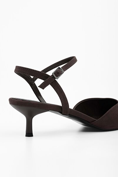 Shoeberry Women's Raphael Brown Suede Stiletto