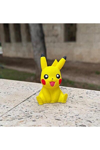 Sapphire 3D Pikaçu El işciliği ile Boyanmış Pikachu 10cm Yüksekliği olan Şık ...