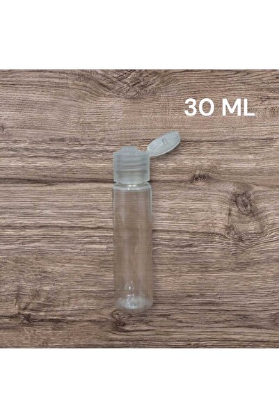 Kayapet 100 Tane Fliptop Kapaklı Şampuan Duş Jeli Kolonya Boş Şişesi. Buklet Malzemesi.kozmetik.30 ml