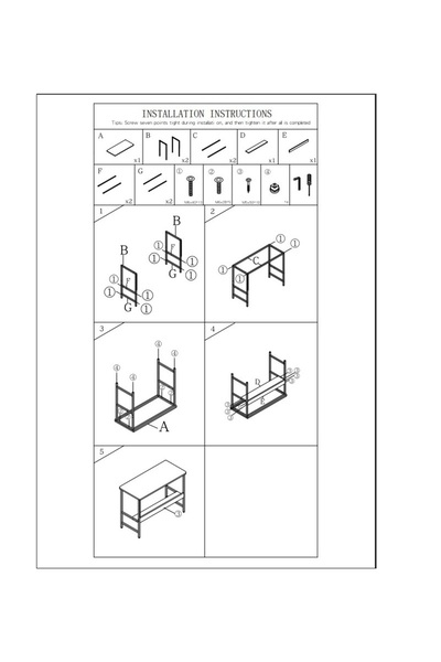 DDF Wooden Computer Desk with Metal Legs with Bottom Storage,Suitable for Home Office,Study Desk,Gaming