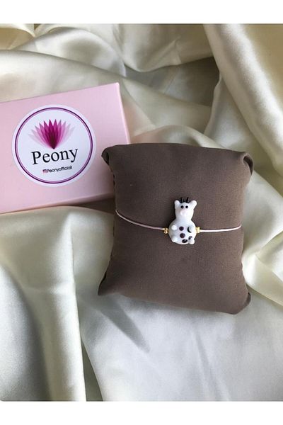 PEONY - peonyofficiall Cow Glass Murano Bracelet Pink String Bracelet
