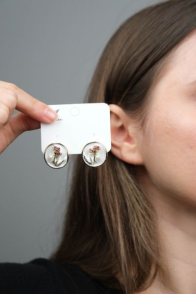 Jack Ferrero Women's Mineli Steel Earrings