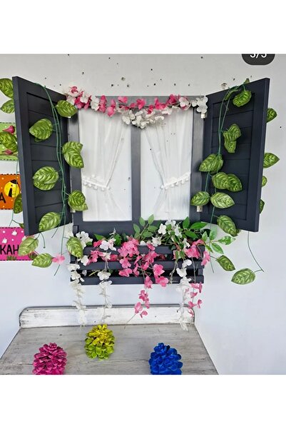 Home El yapımı, ahşap panjurlu pencere, füme  duvar dekoru,100×70cm