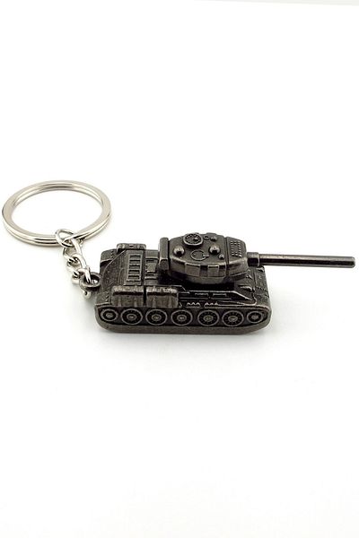 Solfera Armored Battle Tank Figure - Metal Metal Keychain Kc295