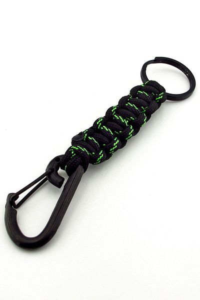 Solfera Outdoor Hook's Camping Kh C324's in Black to Black Green Paracord
