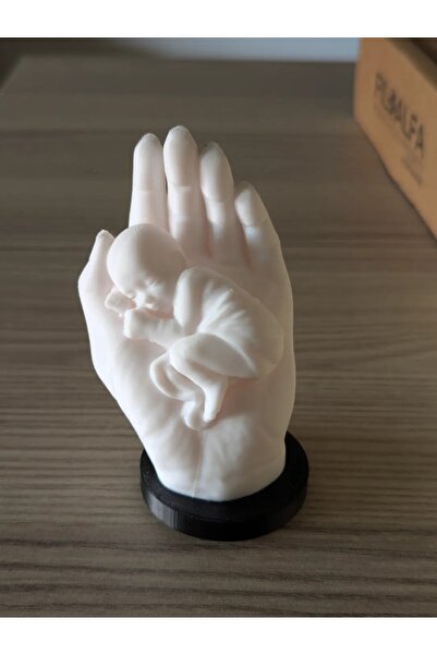 Filkorium3D Elde uyuyan bebek biblosu - Bebek Biblo - Hediyelik Dekoratif Beb...
