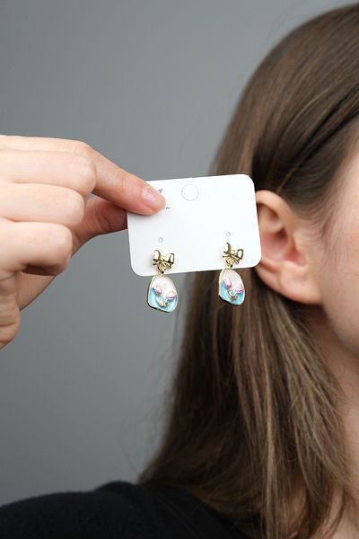 Jack Ferrero Women's Mineli Steel Earrings