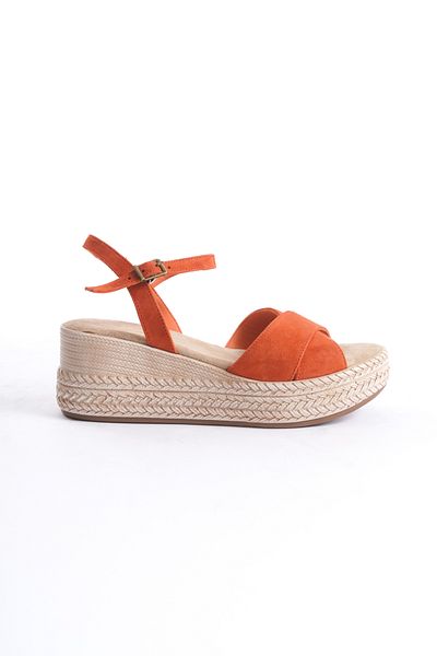 Elile Shoes Genuine Leather Soft Sole Wedge Heel Sandals