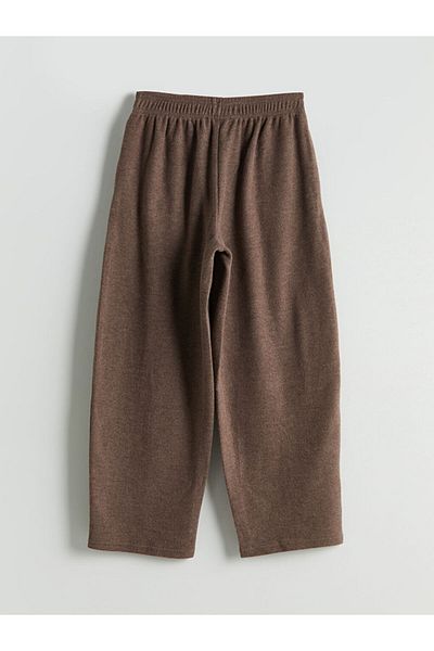 LC Waikiki Lcw Vision Brown Elastic Waist Women's Knitwear Trousers